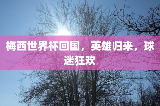 梅西世界杯回国,英雄归来,球迷狂欢