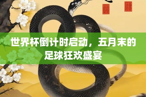 世界杯倒计时启动,五月末的足球狂欢盛宴