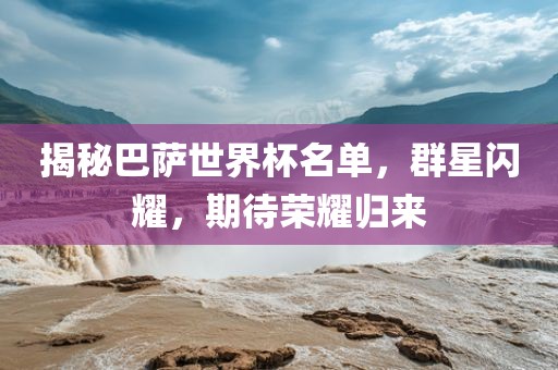 揭秘巴萨世界杯名单，群星闪耀，期待荣耀归来