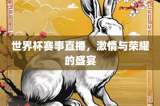 世界杯赛事直播,激情与荣耀的盛宴