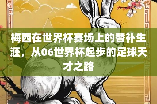 梅西在世界杯赛场上的替补生涯,从06世界杯起步的足球天才之路