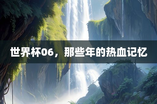 世界杯06,那些年的热血记忆