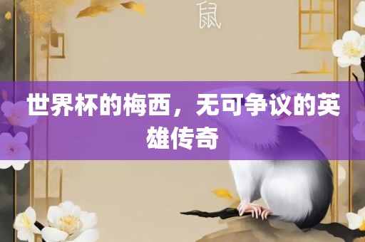 世界杯的梅西,无可争议的英雄传奇
