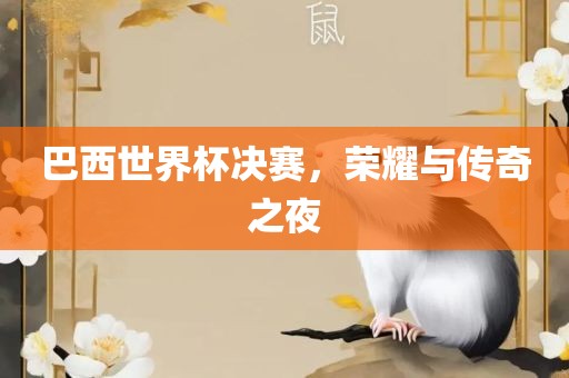 巴西世界杯决赛,荣耀与传奇之夜