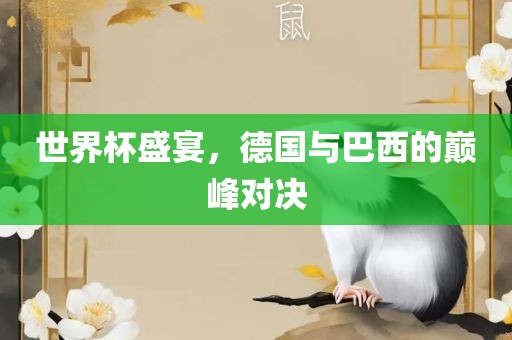 世界杯盛宴,德国与巴西的巅峰对决
