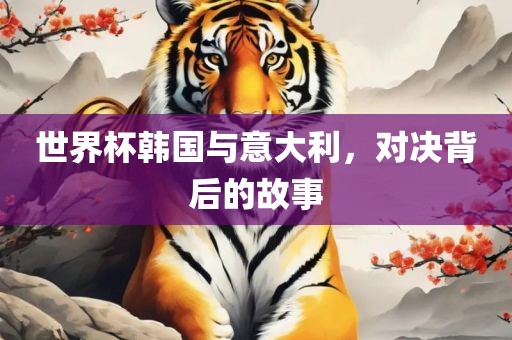 世界杯韩国与意大利,对决背后的故事