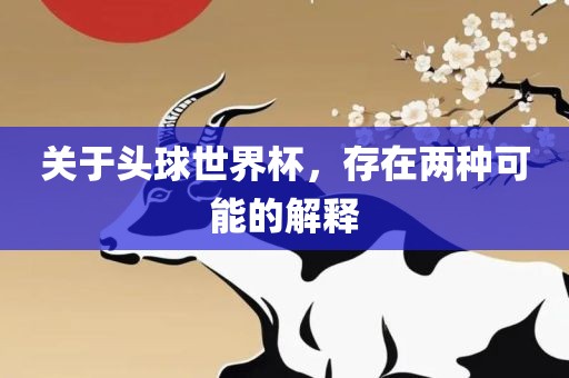 关于头球世界杯,存在两种可能的解释