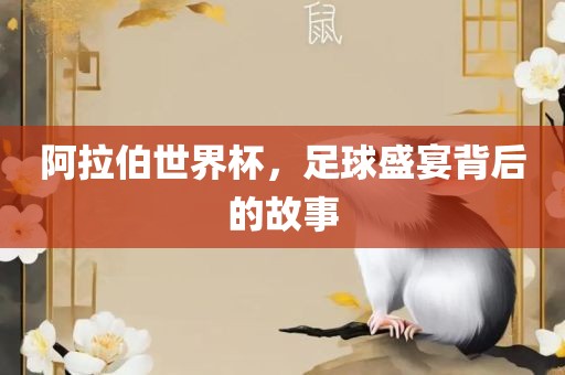 阿拉伯世界杯,足球盛宴背后的故事