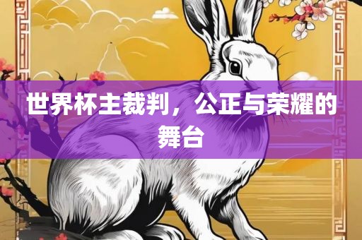 世界杯主裁判，公正与荣耀的舞台