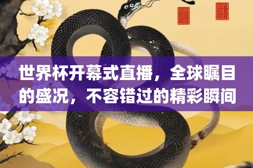 世界杯开幕式直播，全球瞩目的盛况，不容错过的精彩瞬间