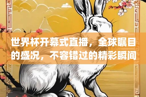 世界杯开幕式直播，全球瞩目的盛况，不容错过的精彩瞬间