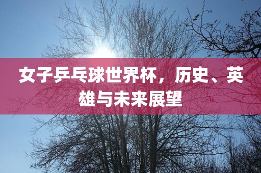 女子乒乓球世界杯,历史、英雄与未来展望
