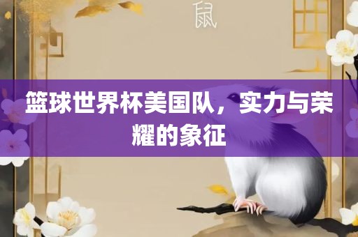 篮球世界杯美国队,实力与荣耀的象征