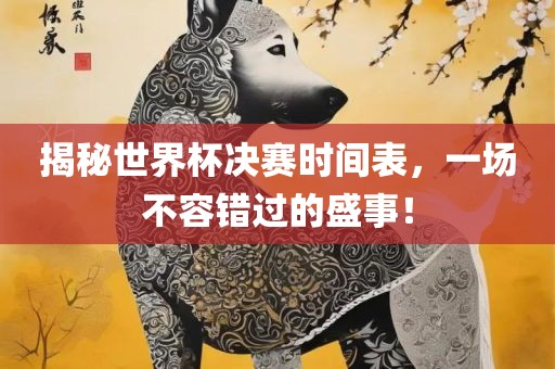 揭秘世界杯决赛时间表,一场不容错过的盛事!