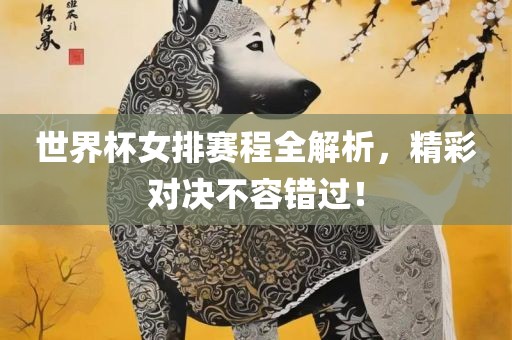 世界杯女排赛程全解析,精彩对决不容错过!
