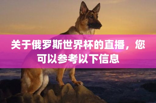 关于俄罗斯世界杯的直播,您可以参考以下信息