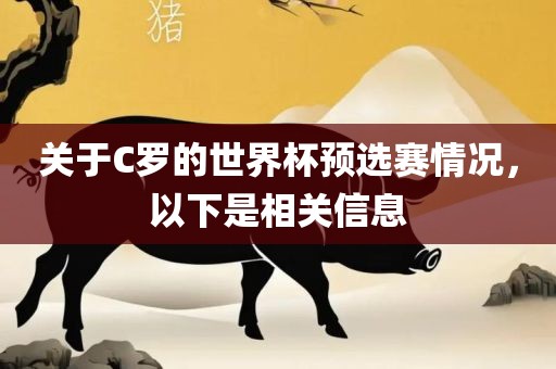 关于C罗的世界杯预选赛情况，以下是相关信息