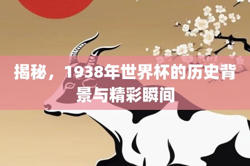 揭秘,1938年世界杯的历史背景与精彩瞬间