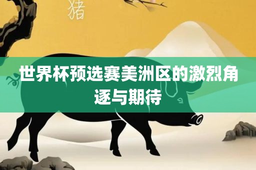 世界杯预选赛美洲区的激烈角逐与期待