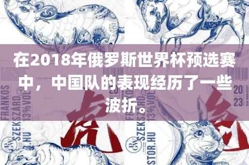 在2018年俄罗斯世界杯预选赛中,中国队的表现经历了一些波折。