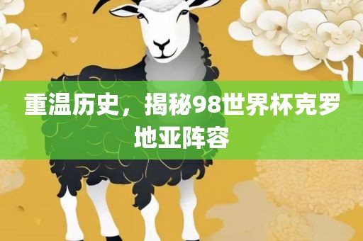 重温历史,揭秘98世界杯克罗地亚阵容