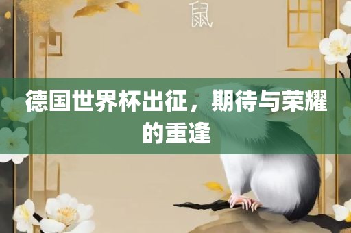 德国世界杯出征,期待与荣耀的重逢