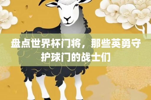 盘点世界杯门将,那些英勇守护球门的战士们