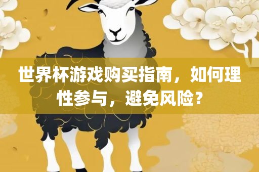 世界杯游戏购买指南，如何理性参与，避免风险？
